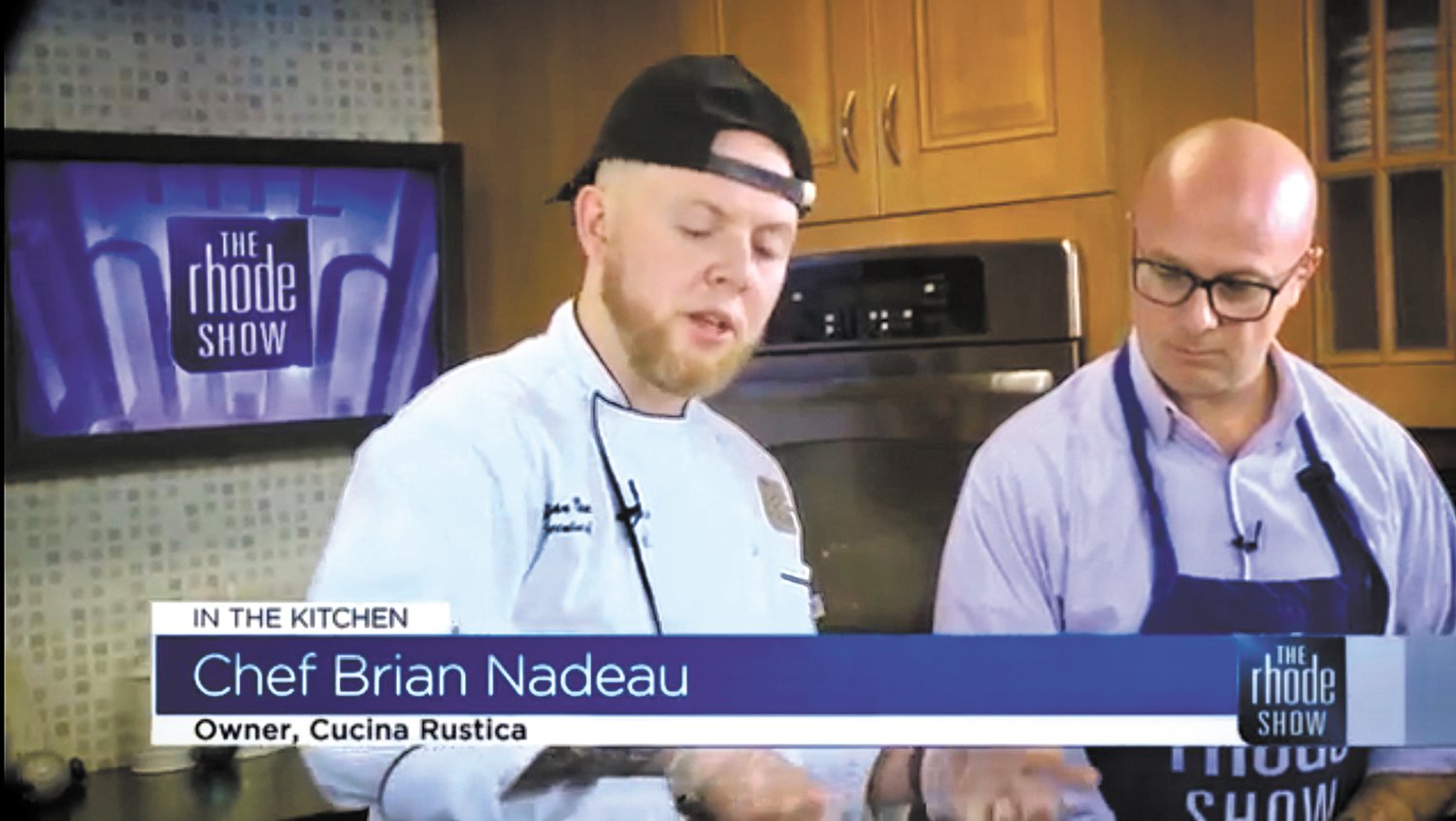 MAKING THE NEWS: Brian Nadeau appears on The Rhode Show with Will Gilbert. (Submitted photo)